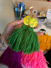Load image into Gallery viewer, Button Tassle Earrings

