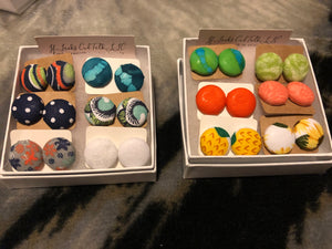 Button Earrings